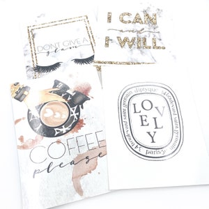 Postcard Bundle-- Postcards, Journaling Cards, Dashboards, B6 Planner Dashboard