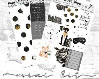 Flora Mini Kit-- Planner Kit, Decorative Stickers, Planner Stickers, Floral/Blogger Kit