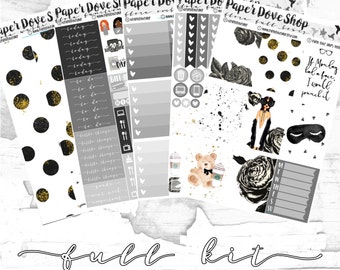 Flora Full Kit-- Planner Kit, Decorative Stickers, Planner Stickers, Floral/Blogger Kit