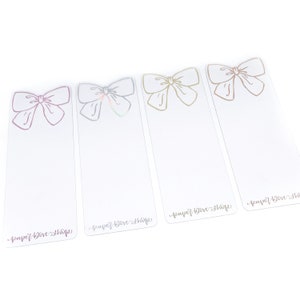 Schleife Lesezeichen/Washi Karte FOILED--Folie/Bogen/Washi Karte/Lesezeichen (exklusives Design)