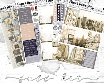 Tiffany Full Kit-- Planner Kit, Decorative Stickers, Planner Stickers, NYC Kit