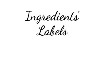 It works ingredient labels
