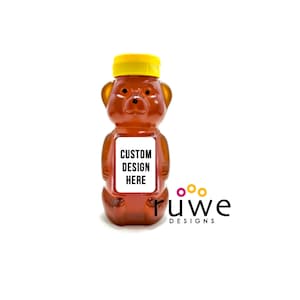 Custom design - Honey bear Labels for shower or party favors