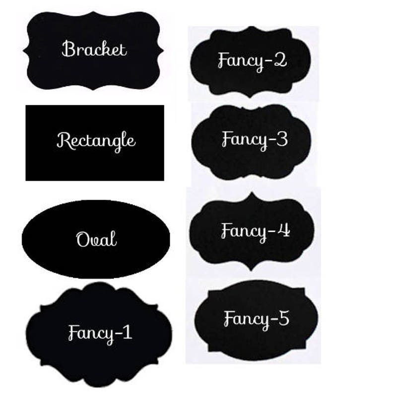 cups favors 3.5x2 Chalkboard decals for mason jars candles