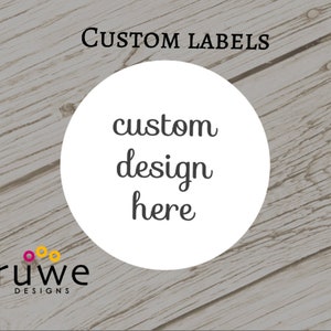 Custom design Round or Square or Fancy shape Stickers image 1