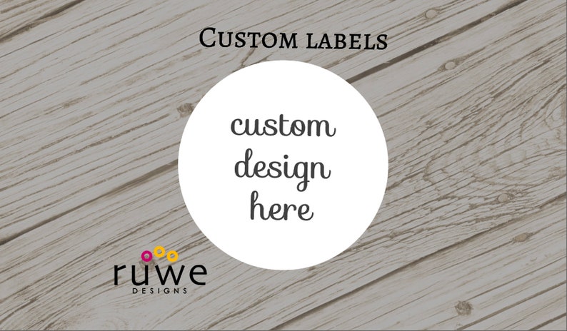 Custom design Round or Square or Fancy shape Stickers image 1