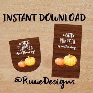 Little Pumpkin on the way!  - Instant download