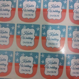 Custom design hand sanitizer Labels for business or party favors image 6