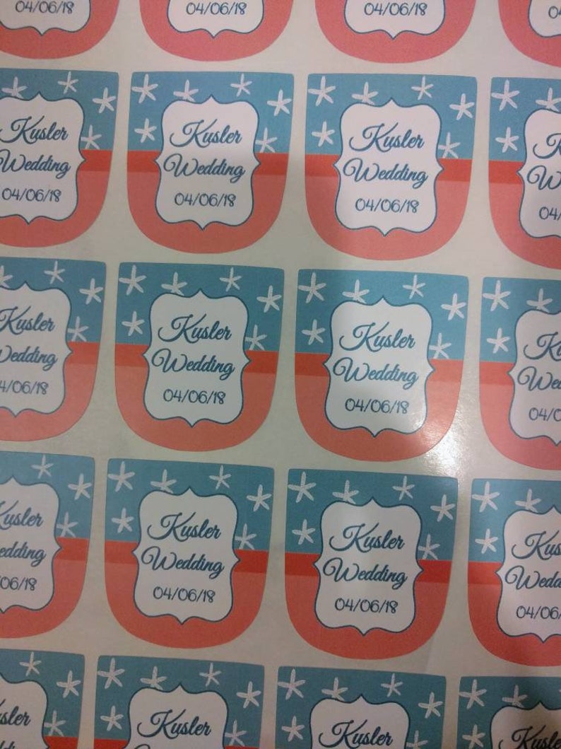 Custom design hand sanitizer Labels for business or party favors image 6