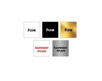 Extra small square stickers for lip gloss and lipsticks