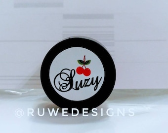 Custom labels for eyeshadow, lashes, lip scrubs, cosmetics