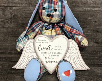 Memory Bunny // Keepsake Bunny // Custom Order Stuffed Bunny