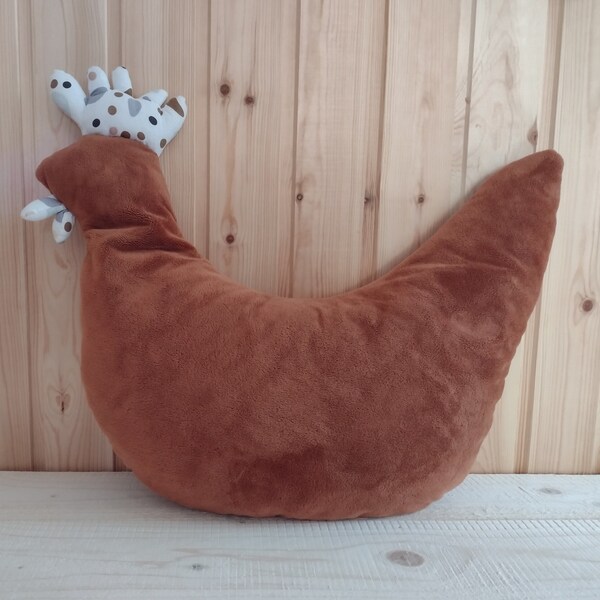 Coussin d'allaitement poulet pour maman et bébé, coussin décoratif mère poule pour ferme de style grange, traversin de grossesse confortable polyvalent