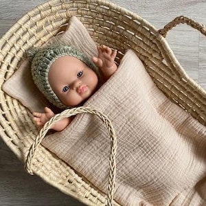 Dolls Pram Blanket and Pillow Etsy