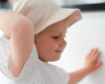 Casquette Enfant Coton - Protection Solaire - Réglable - Pour Garçons Et Filles 2-6 Ans - Style Été