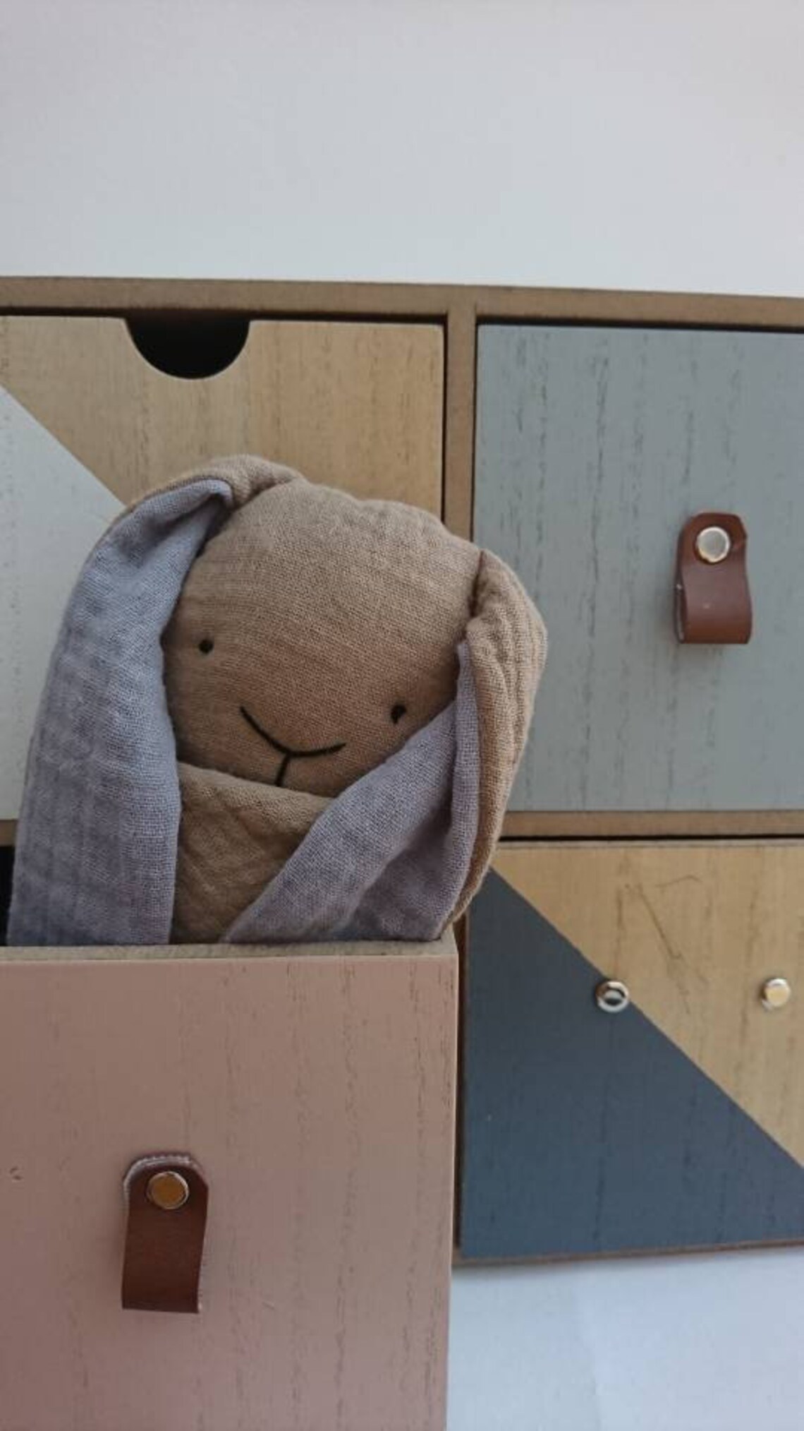 Cuddly Bunny Lovey for Baby First Toy for Newborns Muslin Etsy UK