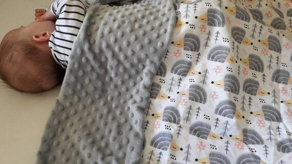hedgehog baby blanket
