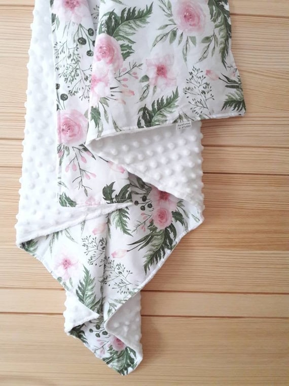 rose baby blanket