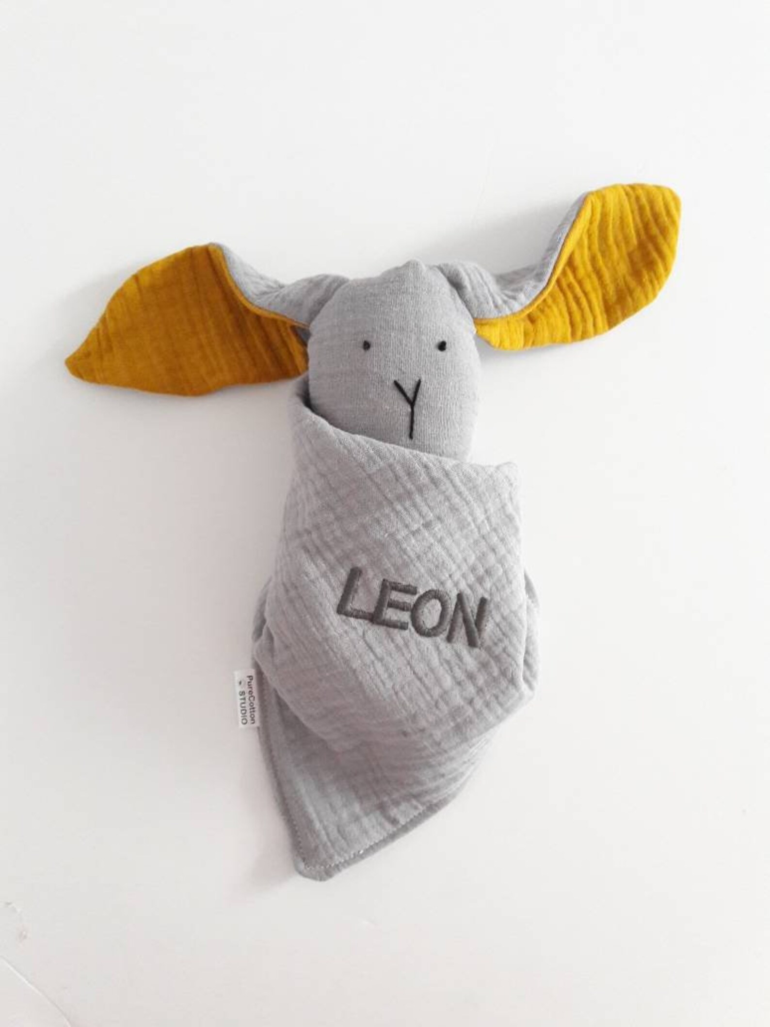 Cuddly Bunny Lovey for Baby First Toy for Newborns Muslin Etsy UK