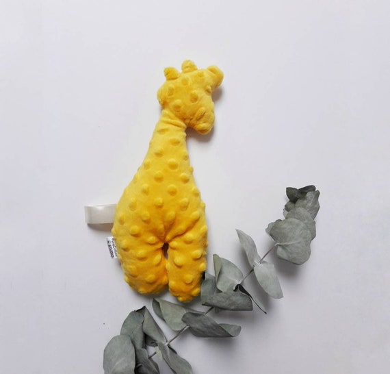 Soft Toy Rattle Giraffe Baby Comforter First Baby Toy Etsy