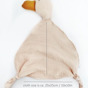 cuddle cloth measurements are ca. 25x25cm / 10x10in