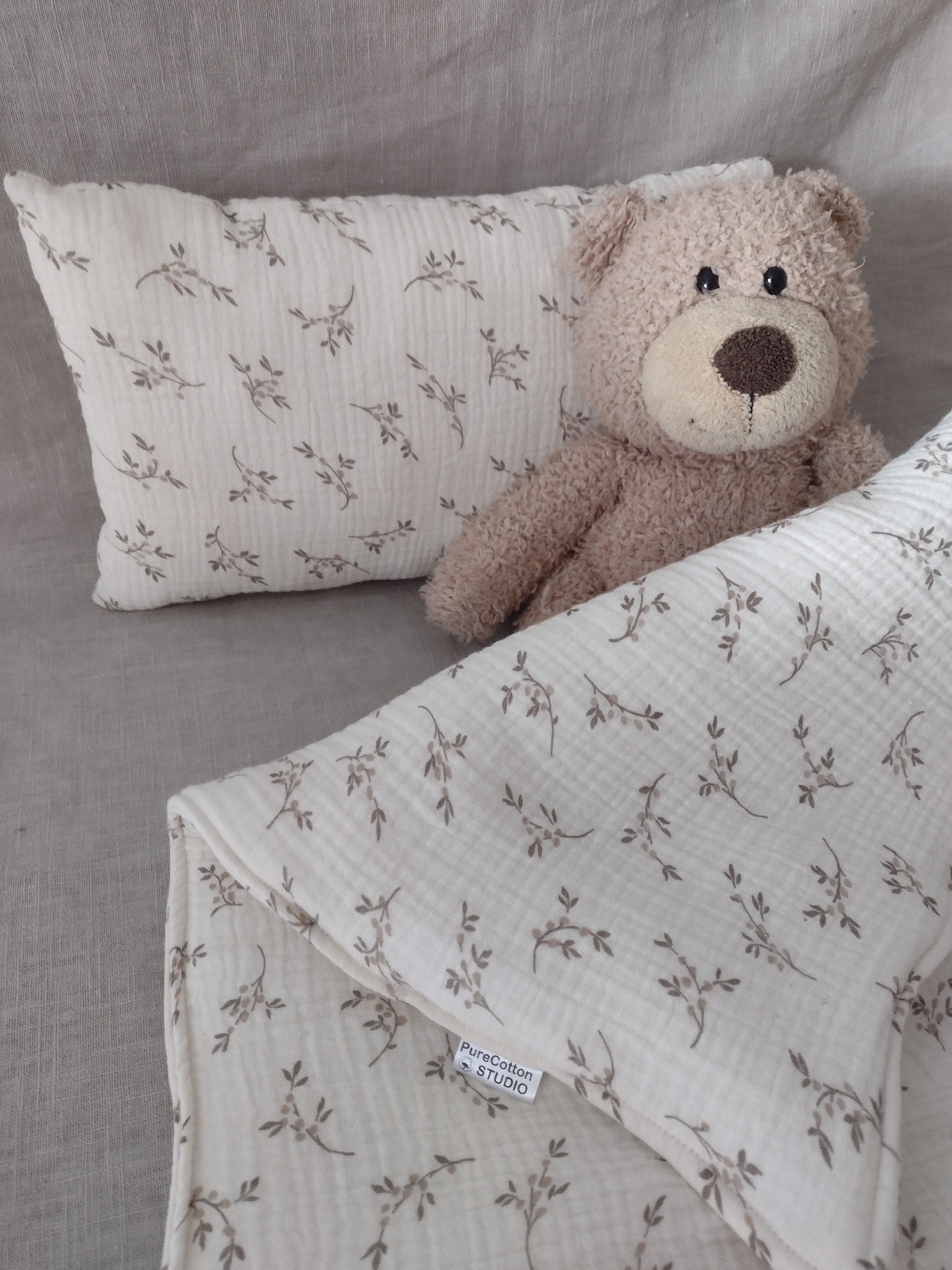 Teddy bear bedding studio sale