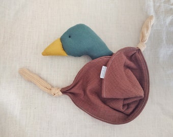 Mallard Duck Comfort Baby Blanket, Wild Bird Cuddle Cloth Lovey