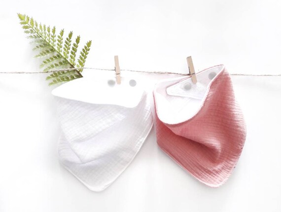 muslin dribble bibs