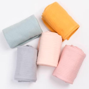 muslin blanket beach towel - various sizes & colours - children and adults multipurpose summer wrap, pastel colors oversized sarong pareo