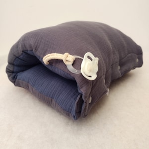 Almohada de lactancia convertible y cambiador de viaje, colchón de viaje plegable para bebés, cojín 2 en 1 para bebés en movimiento,