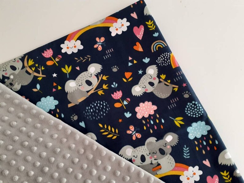 Sleepy Koala Baby Blanket Soft Plush Minky Swaddle for Etsy