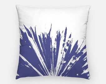 Bismarck Palm Pillow Cover | Coastal Blue Botanical Cushion