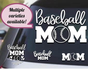 Baseball Mom Softball Mom Car Decal
