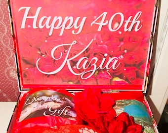 40th Birthday Gift Box: Handmade Mystery Keepsakes