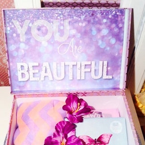 Cancer Care Package. Cancer YouAreBeautifulBox. Cancer Personalized Gift Box. Breast Cancer Gifts. Cancer Gift for her.