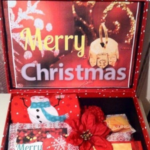 Christmas Care Package. Custom Christmas Care Package Box. Christmas Gift. Mom Gift. Grandma Gift. Best Friend Gift. image 1