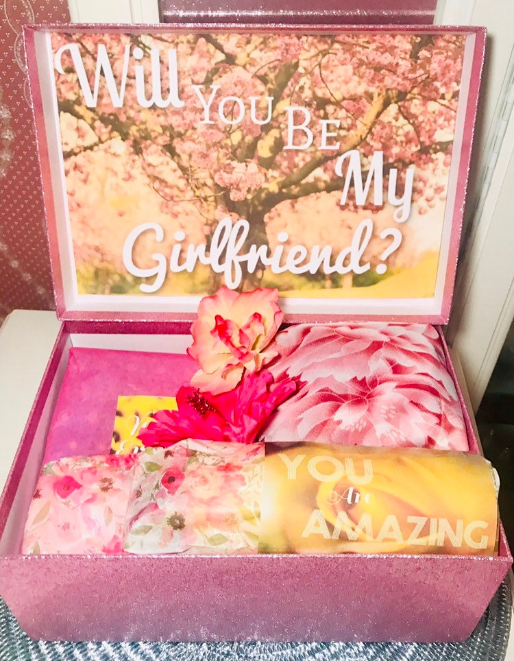 Will You Be My Girlfriend Youarebeautifulbox Custom You Are Beautiful Box  Girlfriend Care Package Girlfriend Giftlong Distance Couple 