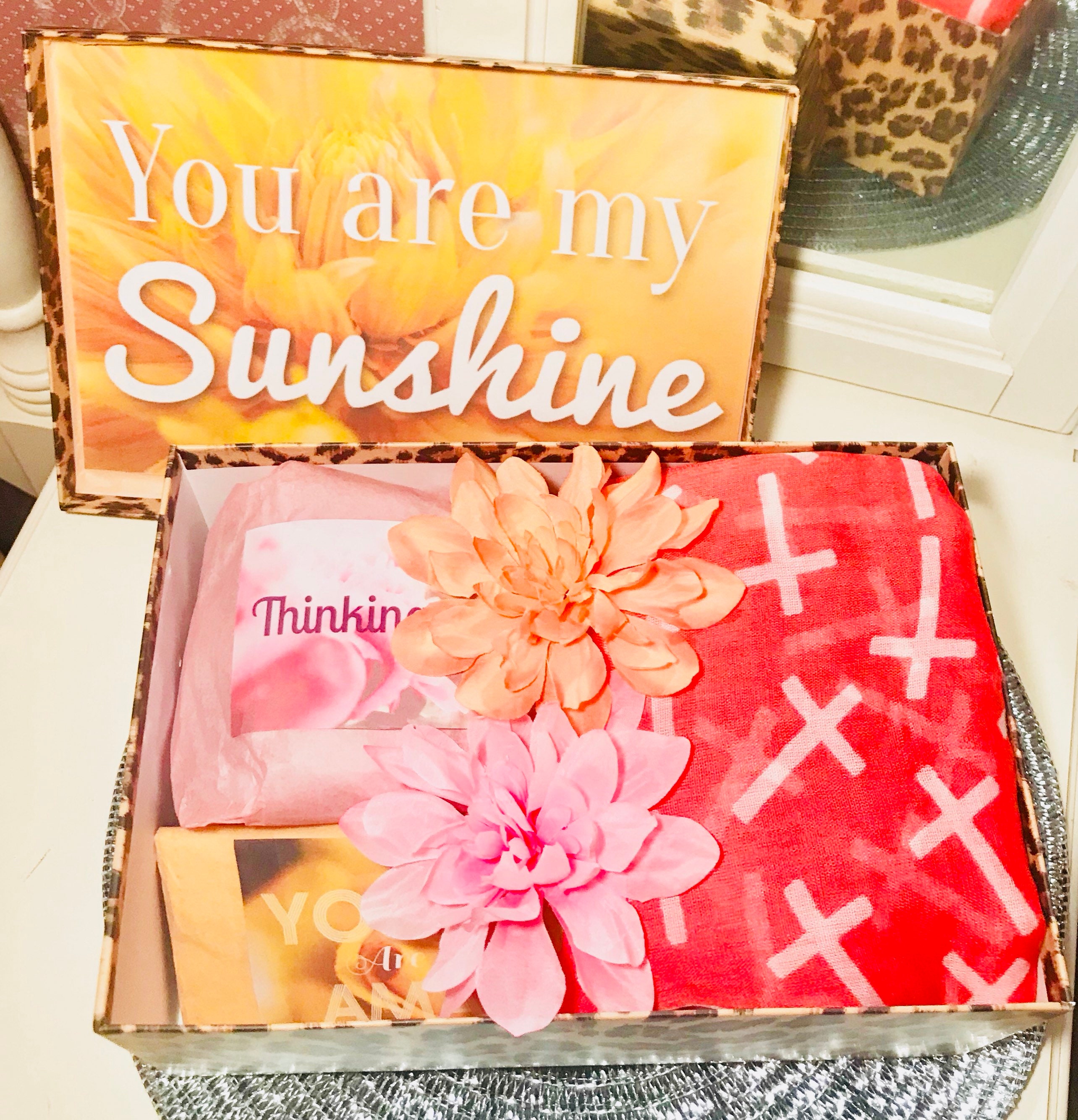 You Are My Sunshine Gift Box. Personalized Valentine Gift Box. Etsy