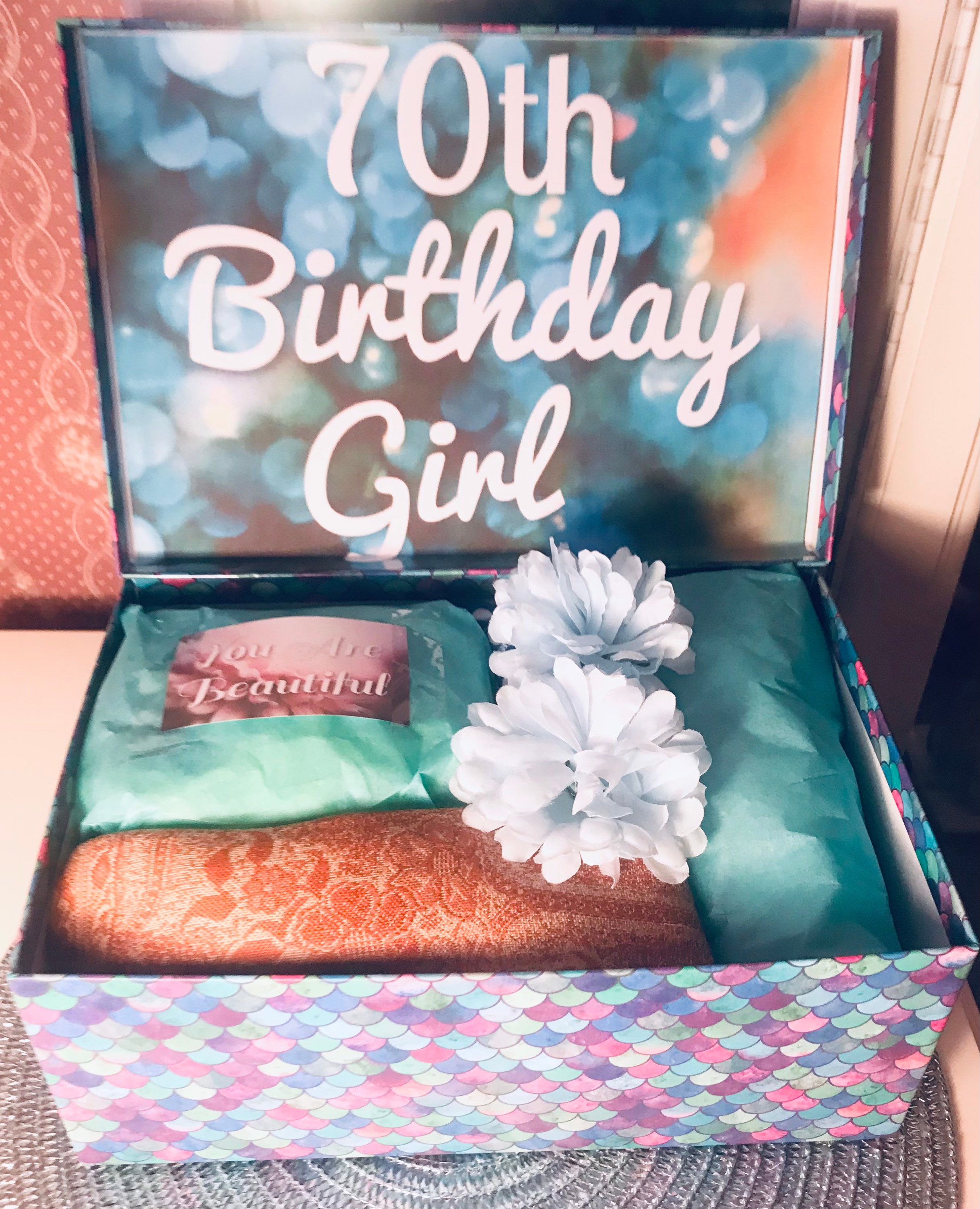 70th Birthday YouAreBeautifulBox. 70th Birthday Gift. Mom Etsy