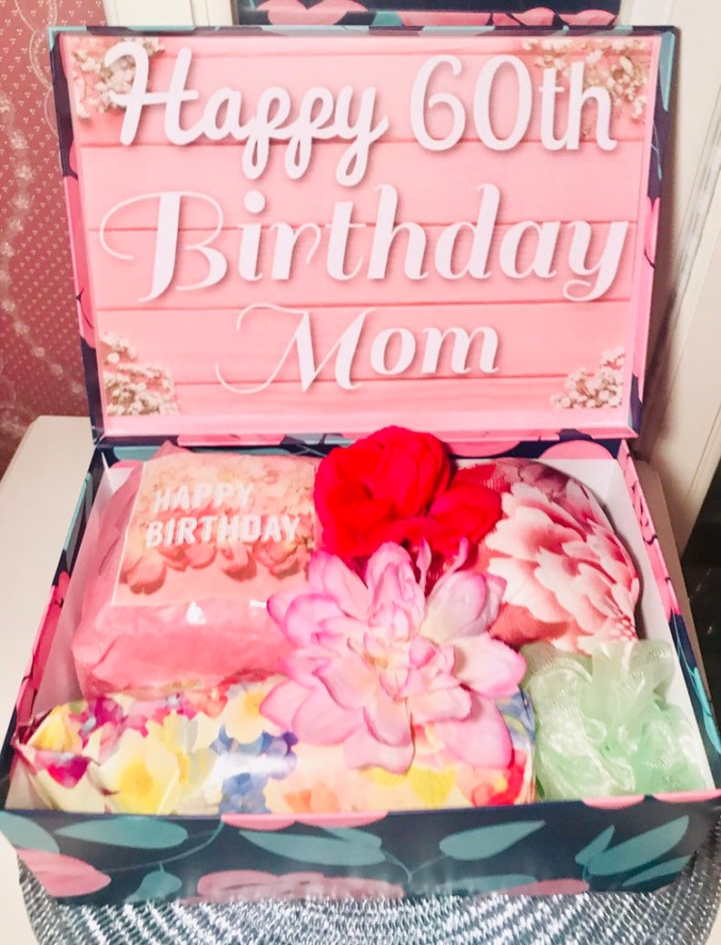 60th Birthday Gift Box for Mom. Best 60th Birthday Gifts. 60th Etsy