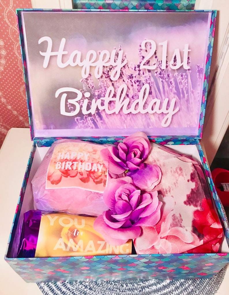 21st Birthday YouAreBeautifulBox. Birthday Girl Care Package. Best Friend Gift. Daughter Gift. 21st Birthday Girl. Care Package. Personalize Happy 21st Birthday