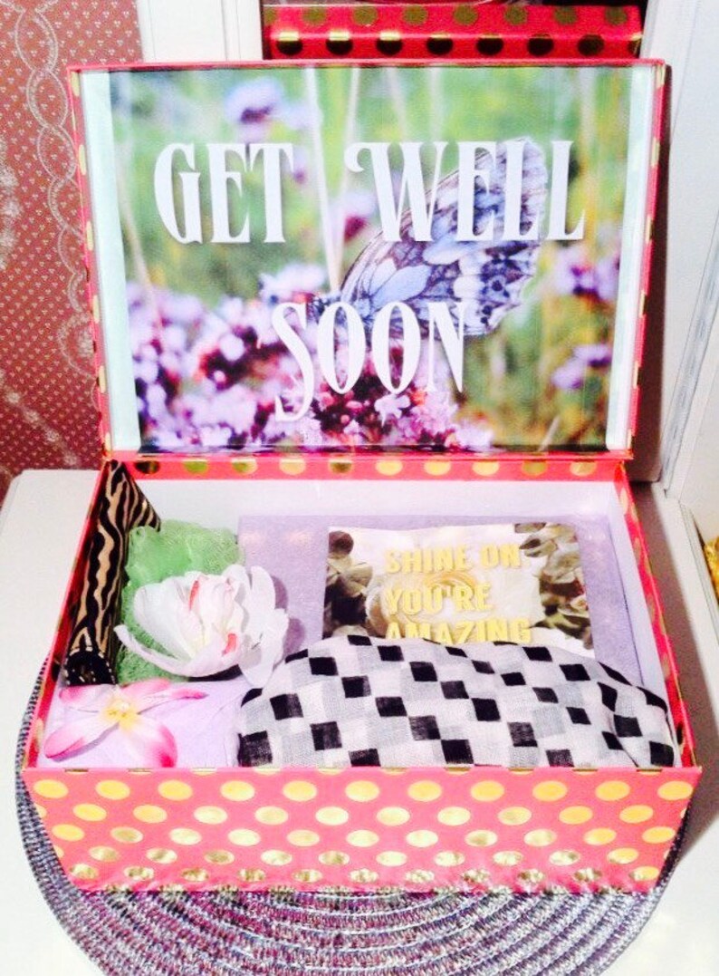 Get Well Care Package. YouAreBeautifulBox. Feel Better Box. Feel Better Gift. Surgery Recovery Gift. Cancer Care Package. Gift for Her. Love image 7