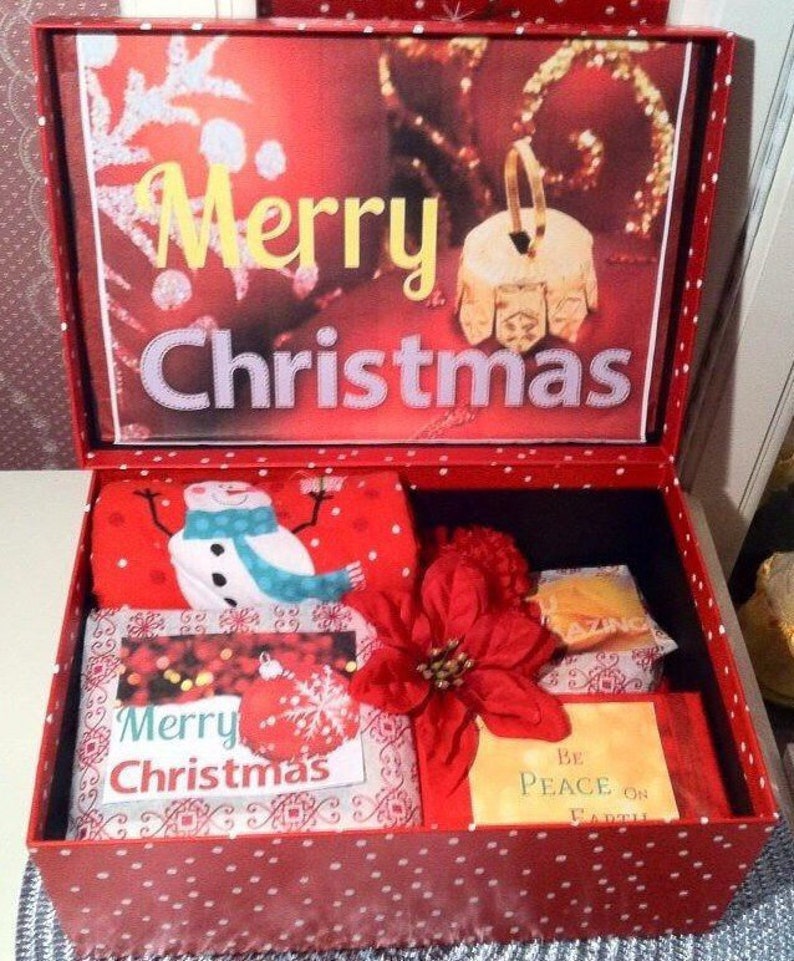 Christmas Care Package. Custom Christmas Care Package Box. Christmas Gift. Mom Gift. Grandma Gift. Best Friend Gift. image 1