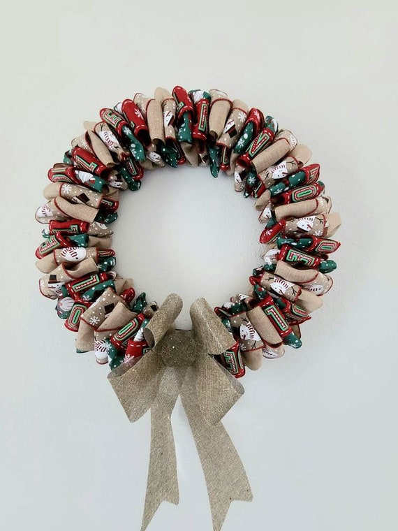 Christmas Bracelet, Christmas Wreath Bracelet, Noel Bracelet