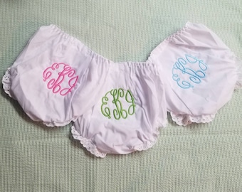 Embroidered Baby Bloomers(white)