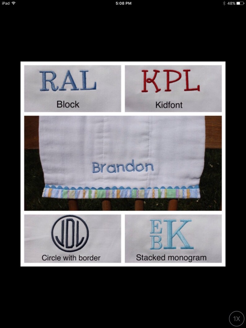 Printed Cotton Fabric Baby Bib main image 1