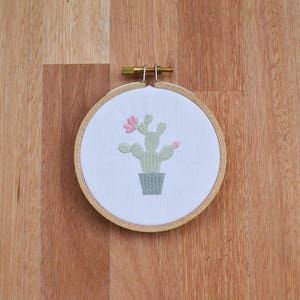 Mini Cactus Machine Embroidery Design. 3 sizes. Instant download
