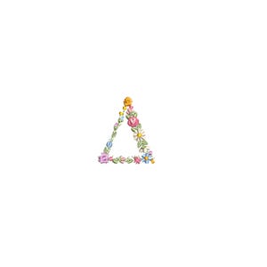 Diseño de bordado a máquina Letra Griega DELTA 4,3 cm de alto