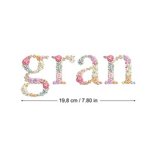 Diseño de bordado a máquina GRAN 20 cm  bordado digital  Matriz de bordado floral Descarga inmediata dst pes exp jef sew hus vip vp3 xxx