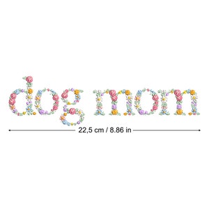 Diseño de bordado a máquina DOG MOM bordado digital bastidor grande Matriz de bordado  dst pes exp jef sew hus vip vp3 xxx
